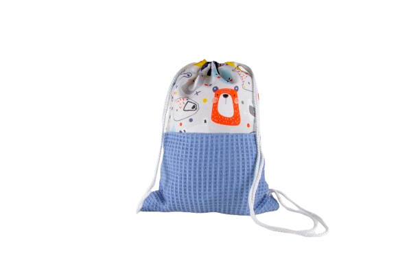 Mochila saco azul